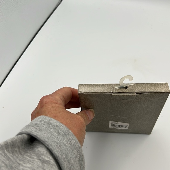 Antiqued Mercury Glass Initial L Christmas ornament St. Nicholas Square NIB - Picture 3 of 6